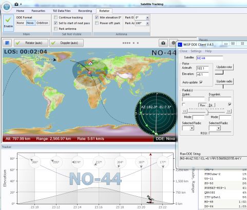 Satellitspårning med SDR Console